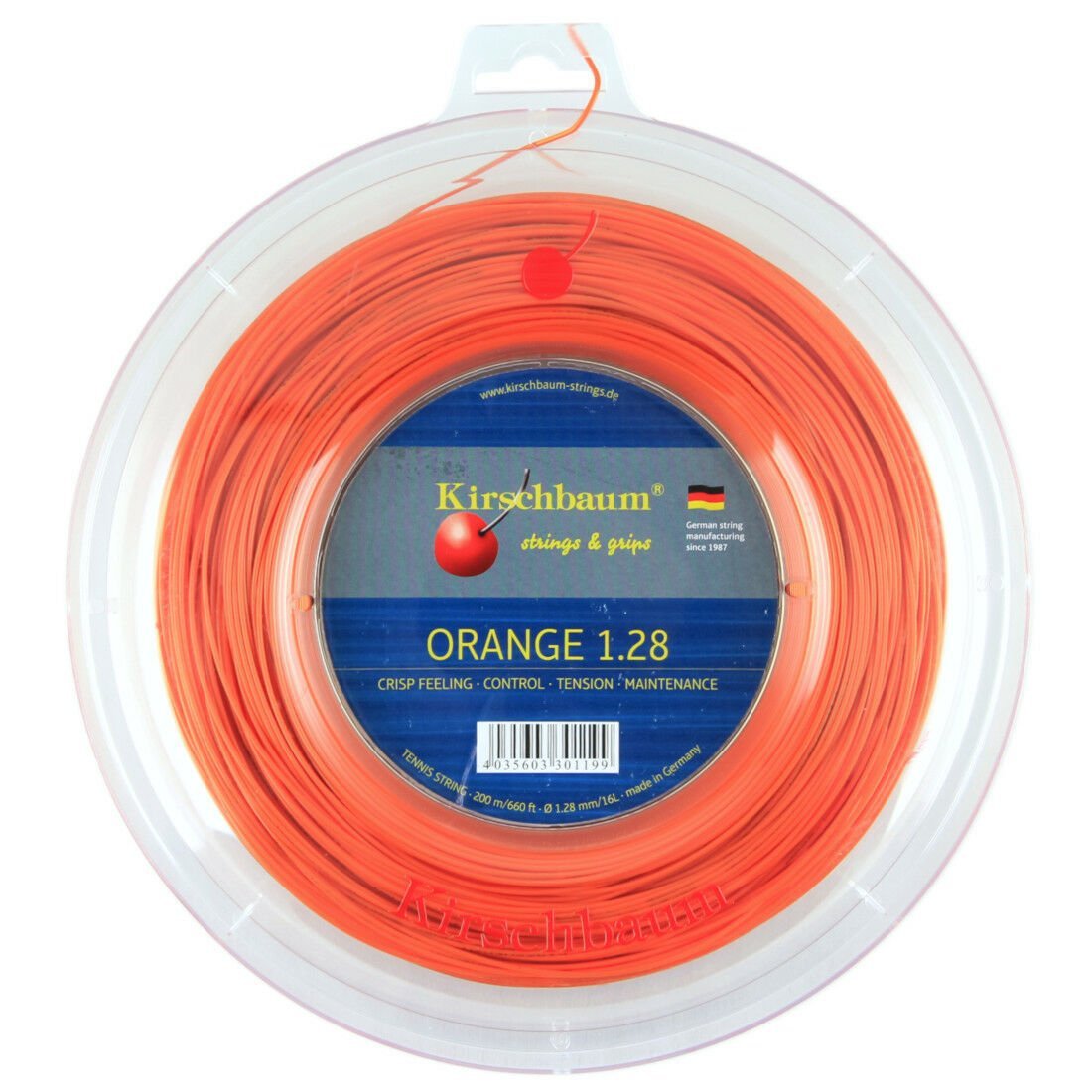 Kirschbaum Super Smash 1.23 mm Orange 200 Meters Rulo Kordaj