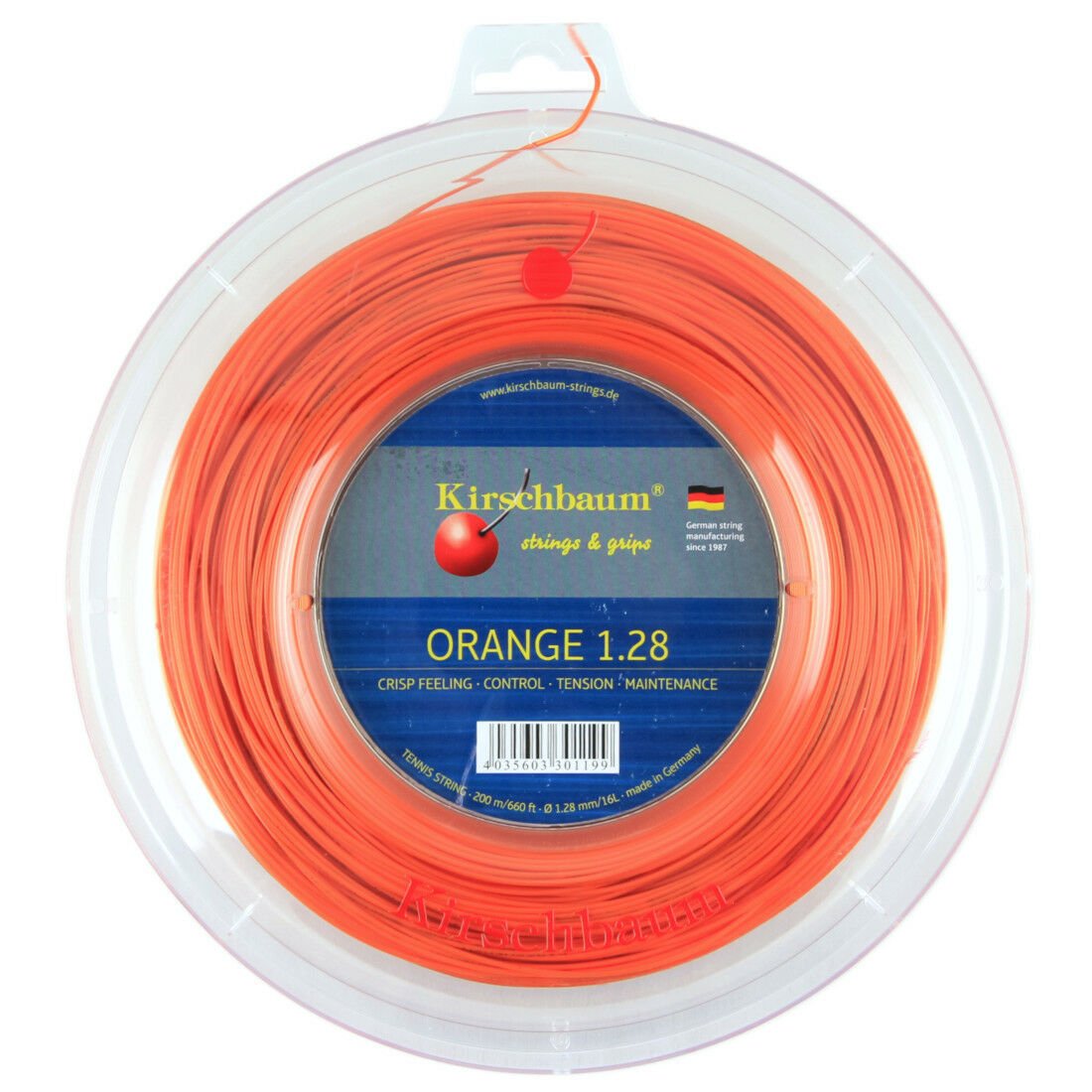 Kirschbaum Super Smash 1.28 mm Orange 200 Meters Rulo Kordaj