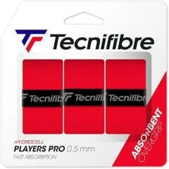 Tecnifibre Player Pro kırmızı 3lü grip 0,5mm