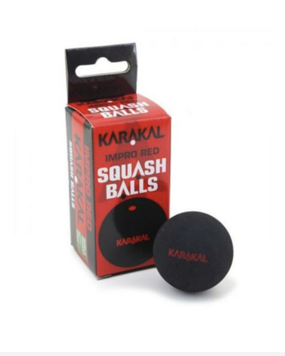 Squash Topu Tek Kırmızı 2'li