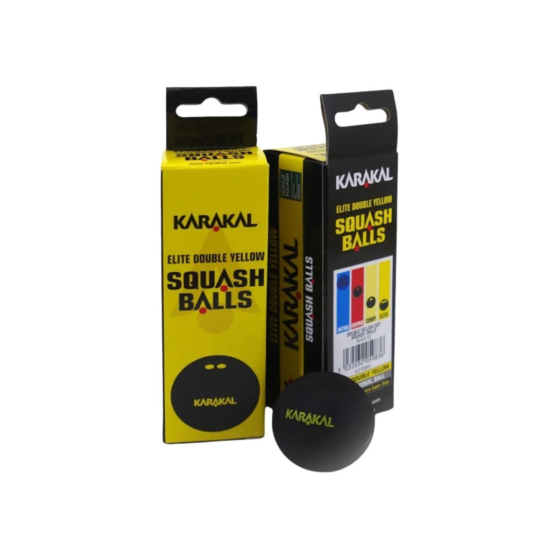 Squash Topu Çift Sarı 3'lü