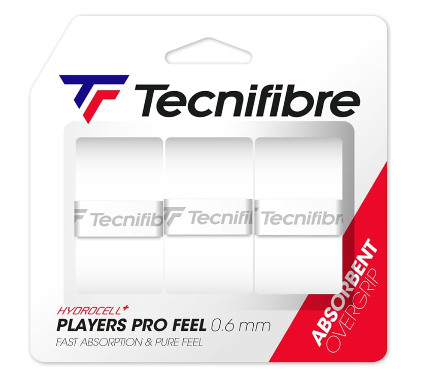 Tecnifibre Players pro Overgrip  - 3 Adet - Beyaz
