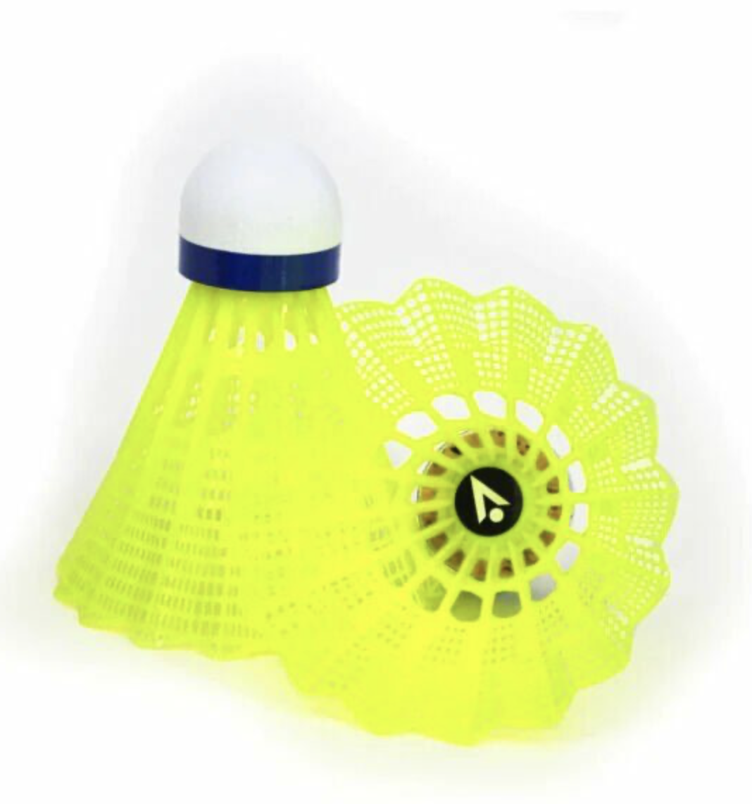 Badminton Topu Shuttles Nat Sarı/Mavi (6 Adet)
