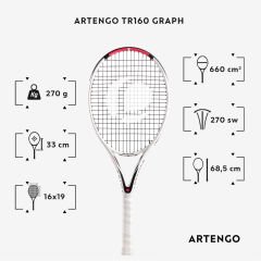 Artengo Tenis Raketi - TR160 Graph - Beyaz - 270 gr.