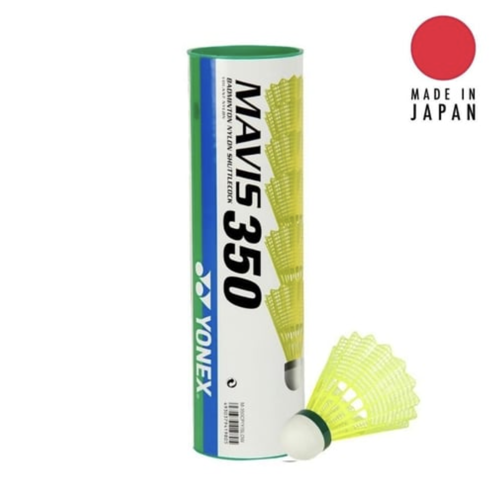 Yonex Mavis 350 (6'lı) Sarı Badminton Topu - Yeşil Bant