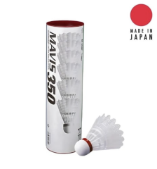 Yonex Mavis 350 (6'lı) Beyaz Badminton Topu - Kırmızı Bant