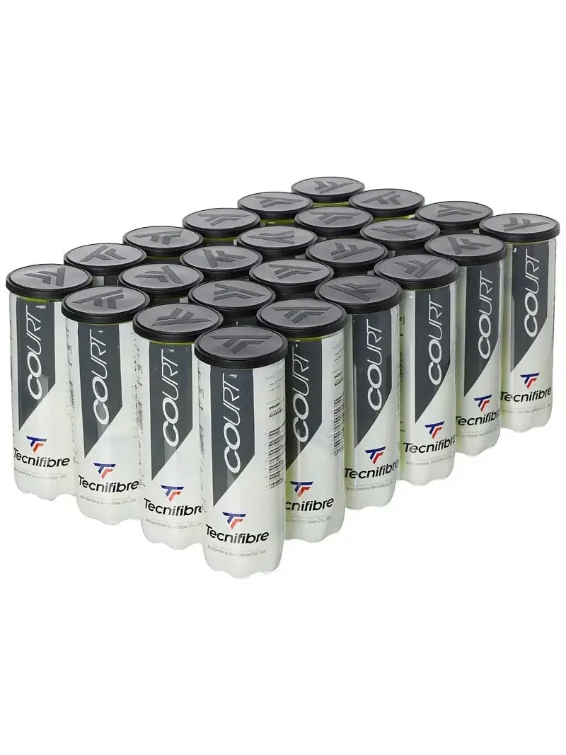 tecnifiber court 4 lü tenis topu  18 li