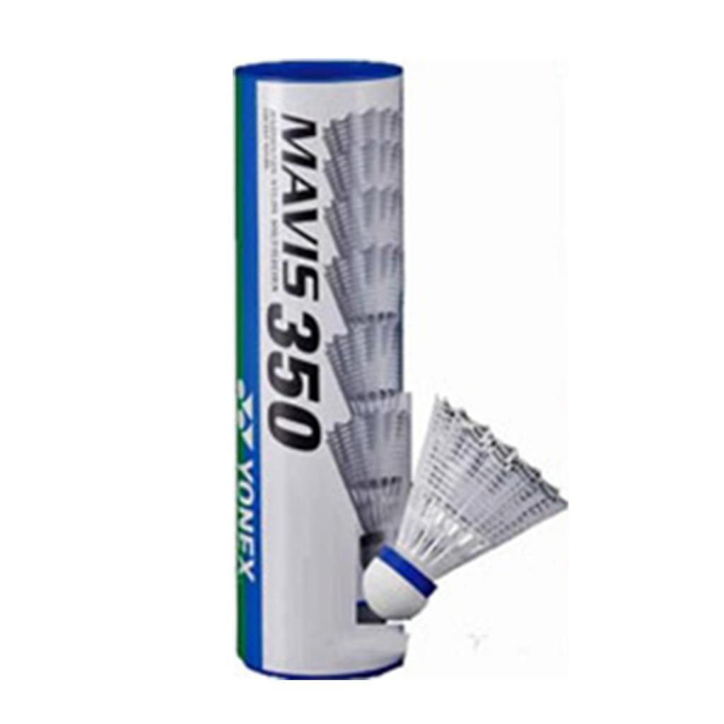 Yonex Mavis 350 (6'lı) Beyaz Badminton Topu - Mavi Bant
