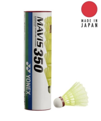 Yonex Mavis 350 (6'lı) Sarı Badminton Topu - Kırmızı Bant