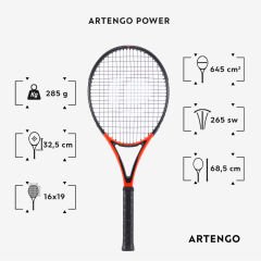 Artengo Tenis Raketi - TR990 Power - 285 gr. - Kırmızı/Siyah