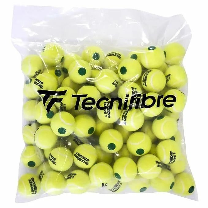 Tecnifibre Stage 1 72'li Yeşil Noktalı Tenis Topu
